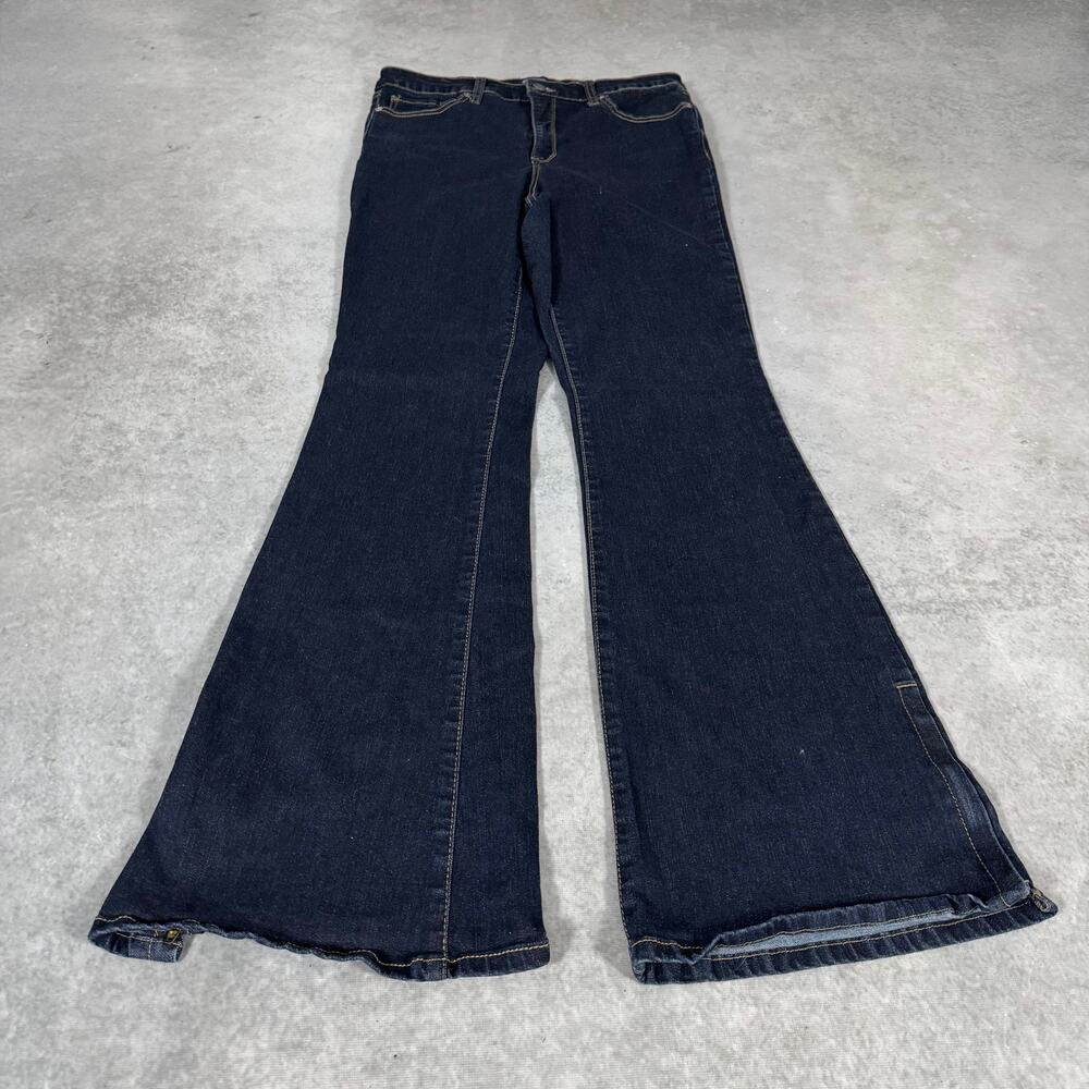 High Rise Flare Scoop Bootcut Womens Jeans Size: 10 - Picture 3 of 13